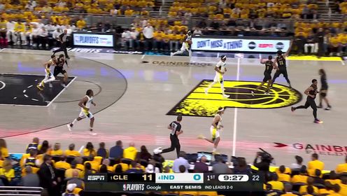 前场板18-4！米切尔43+9 哈利伯顿4分 骑士大胜步行者扳成1-2